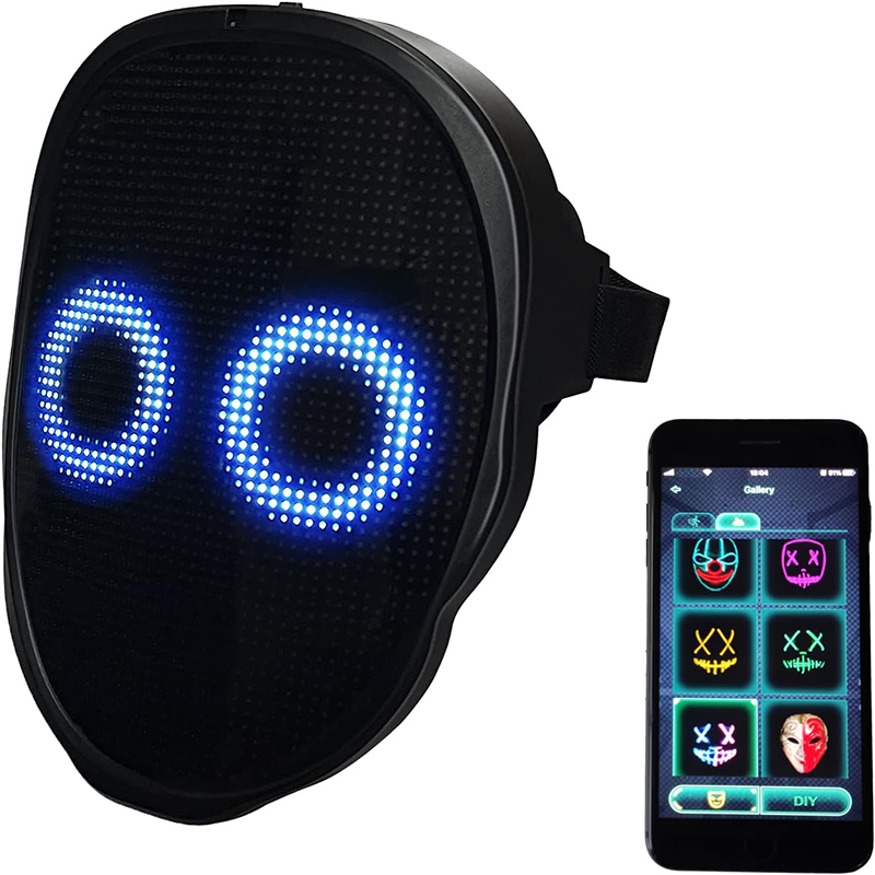 Led Purge Mask Halloween - قناع إضاءة LED للحفلات، قناع تحسيس