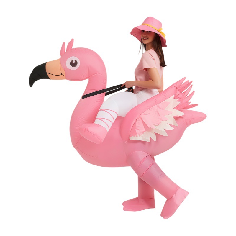 Costumes - أزياء فلامنجو وردية قابلة للنفخ، ملابس