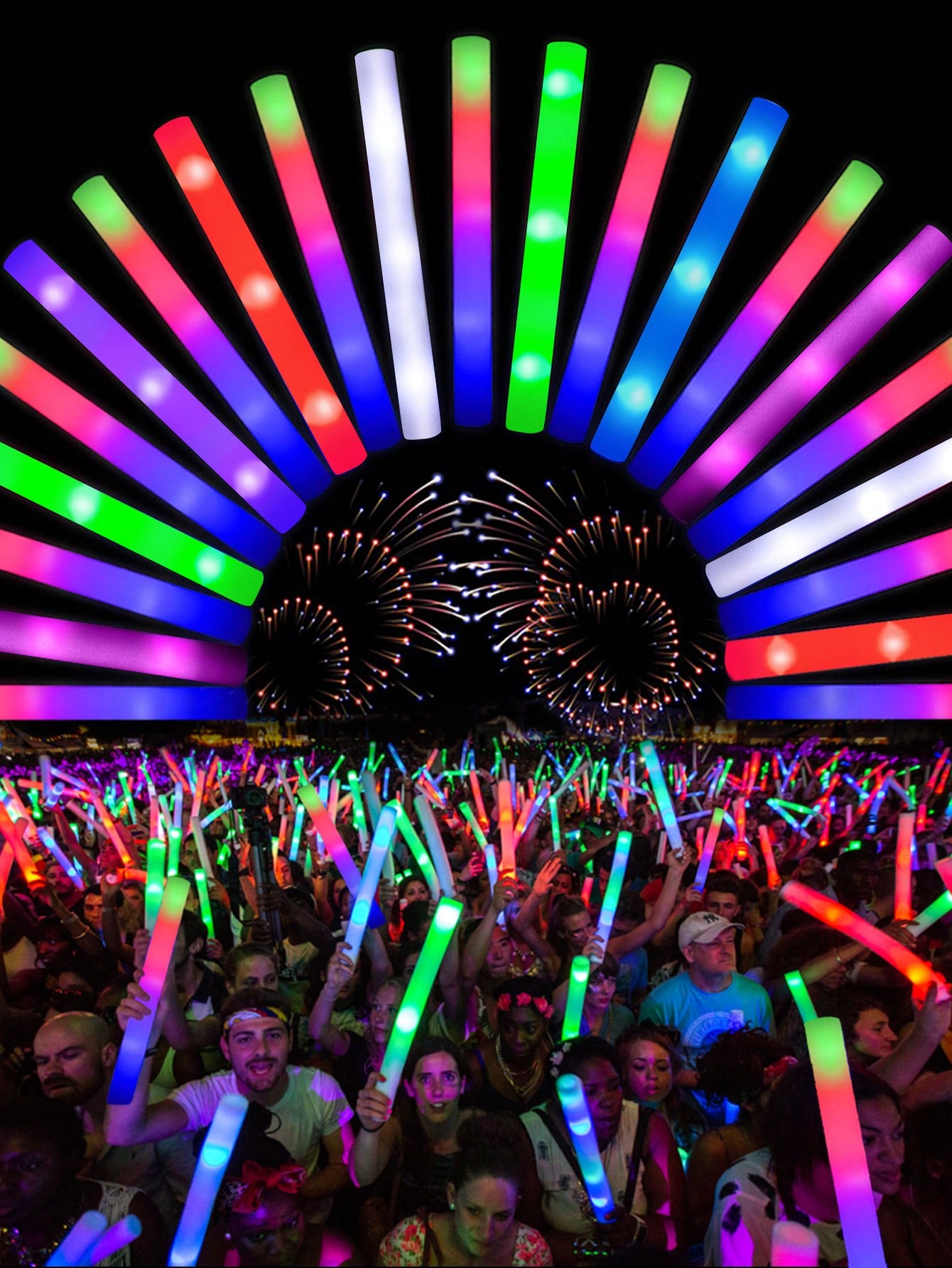 Flashing Led Foam Sticks Party - عصا فوم ليد ، أنبوب تشجيع