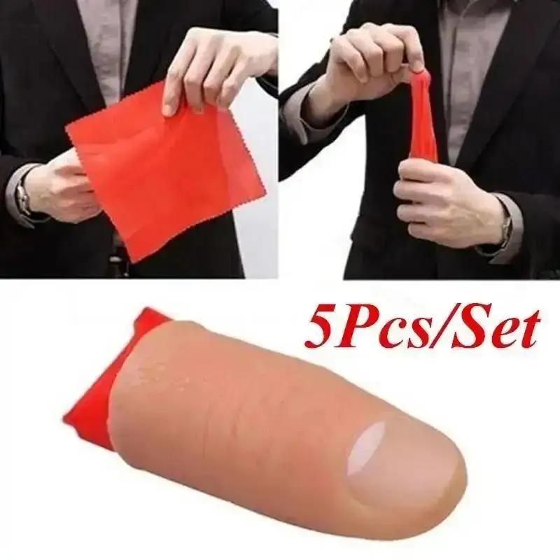 5 قطعة/المجموعة الساخن وهمية ل - مراجعة Thumb Tip Magic Trick Set وسعره