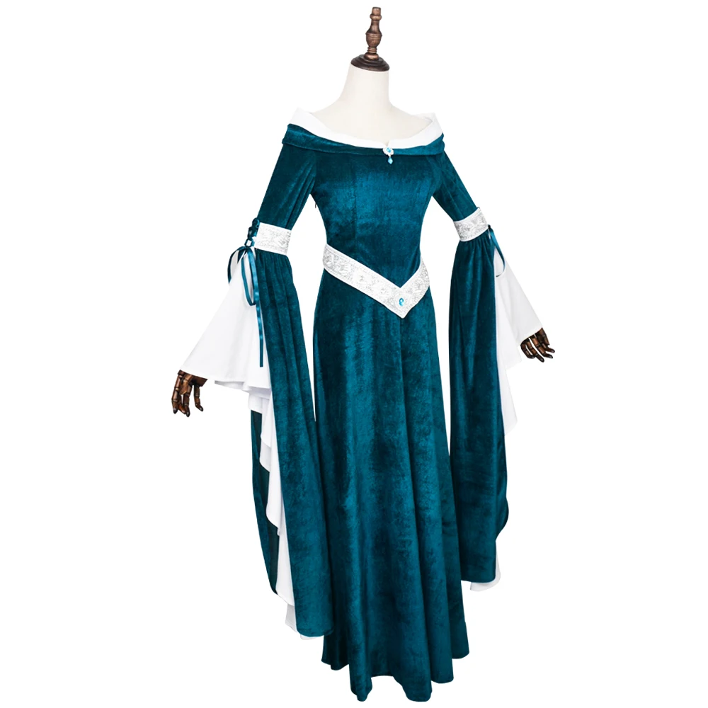 فستان نسائي بأسلوب قزمي من عصر - مراجعة Medieval Renaissance Dress Women وسعره