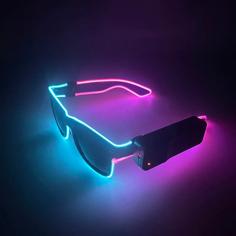 نظارات لاسلكية جديدة رائعة مضي - مراجعة Glow In The Dark Party Glasses وسعره