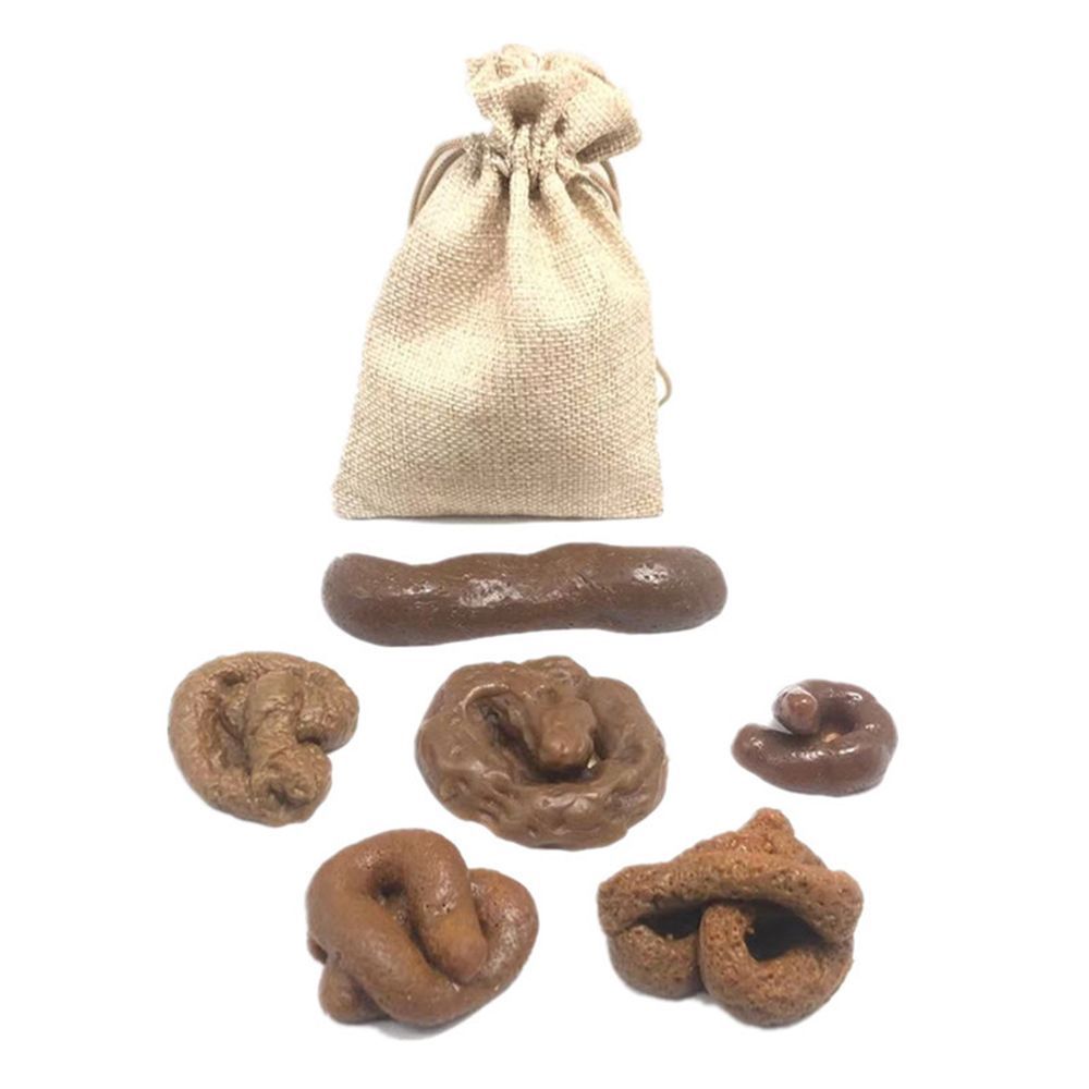 6 قطع من مخلفات البراز المزيفة - مراجعة Fake Poop Gag Gift وسعره