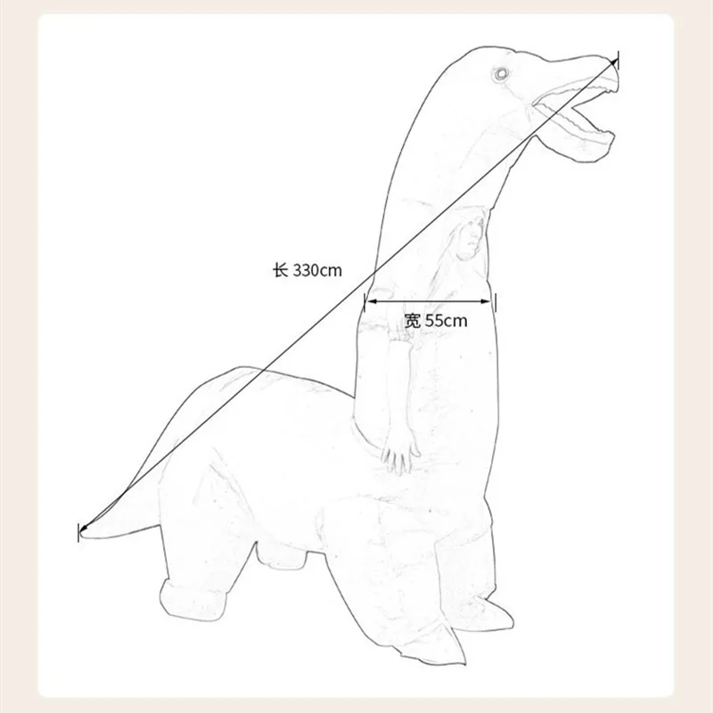 2024 جديد ديناصور قابل للنفخ ز - مراجعة Inflatable Dinosaur Costume Adult وسعره
