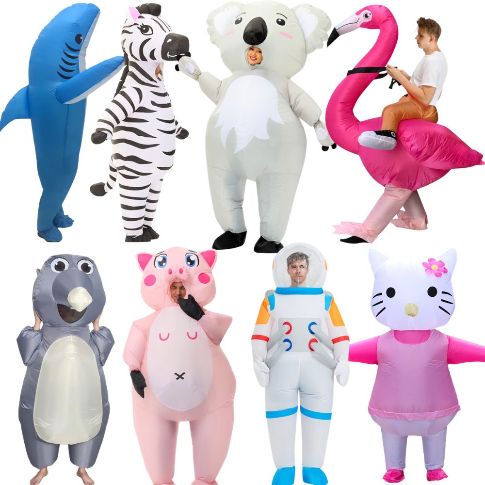 أزياء حيوانات قابلة للنفخ شعبي - مراجعة Inflatable Dinosaur Costume Adult وسعره