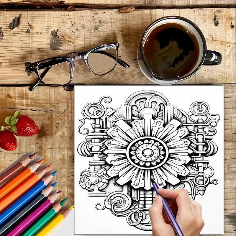 كتاب تلوين بتصميم زهور ستيمبان - مراجعة Party Supplies وسعره