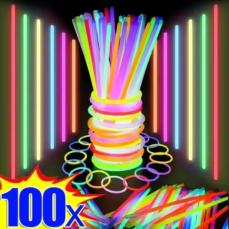 50/100 قطعة العصي الإسفار حفلة - مراجعة Glow In The Dark Party Glasses وسعره